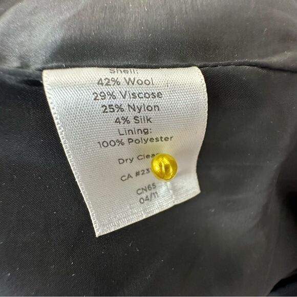 Talbots Collection Gray Black Speckled Wool Blazer | Size 14 - Picture 8 of 8